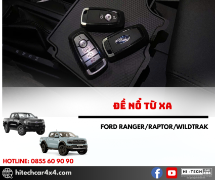 CHÌA KHÓA ĐỀ NỔ TỪ XA 5 NÚT CHO XE FORD