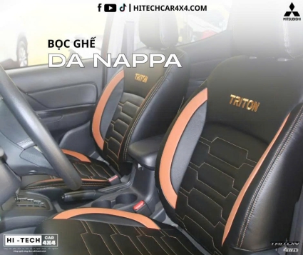 Bọc Ghế Da NAPPA Dành Cho Mitsubisi Triton