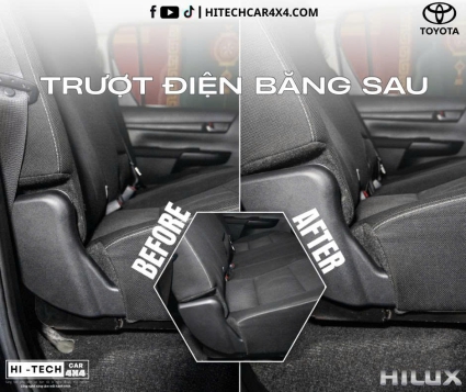 Ghế Chỉnh Điện Băng Sau Dành Cho Xe Bán Tải Toyota Hilux