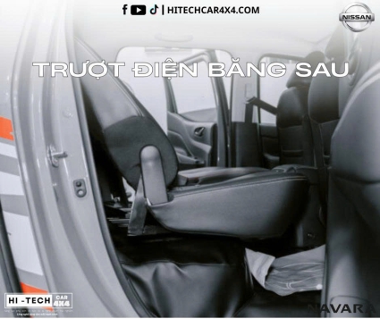 Ghế Chỉnh Điện Băng Sau Dành Cho Xe Bán Tải Nissan Navara