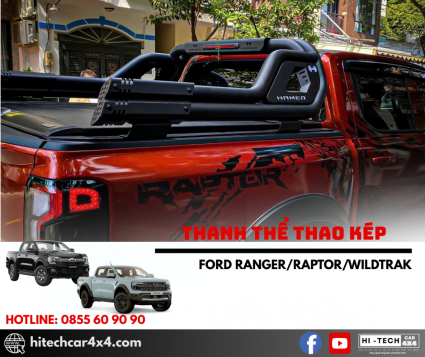 THANH THỂ THAO ĐÔI 2 ỐNG DÀNH CHO FORD RANGER