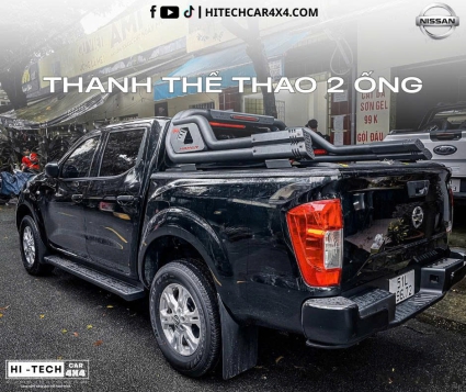 Thanh Thể Thao Đôi 2 Ống Dành Cho Nissan Navara